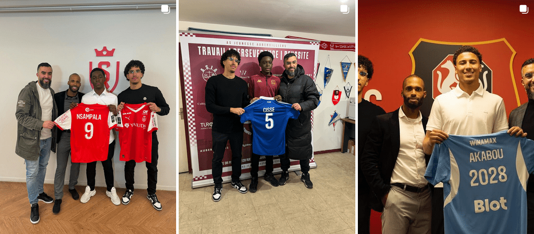 signature des joueurs en club profesionnel