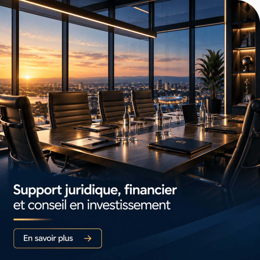 Support juridique, financier et conseil en investissement